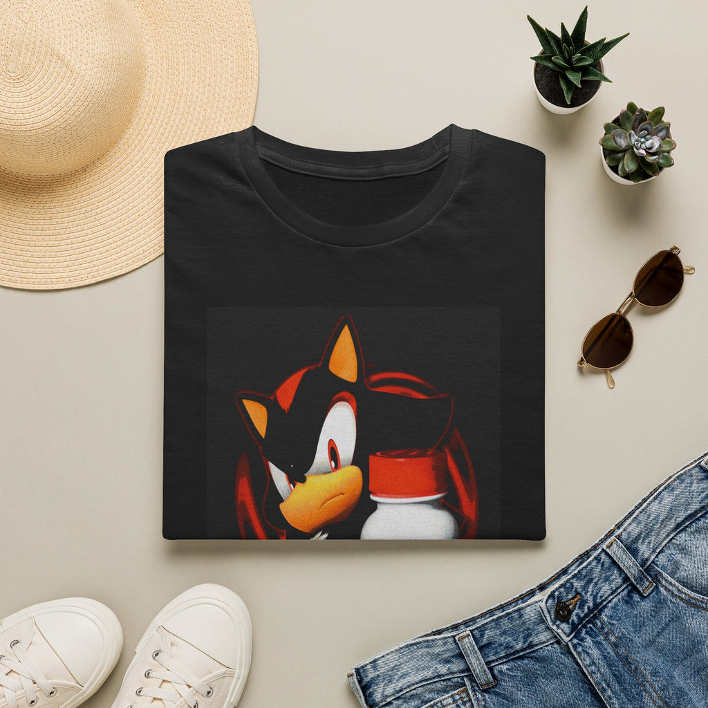 Shadow the Hedgehog Graphic Tee — Vintage Gaming Black T-Shirt