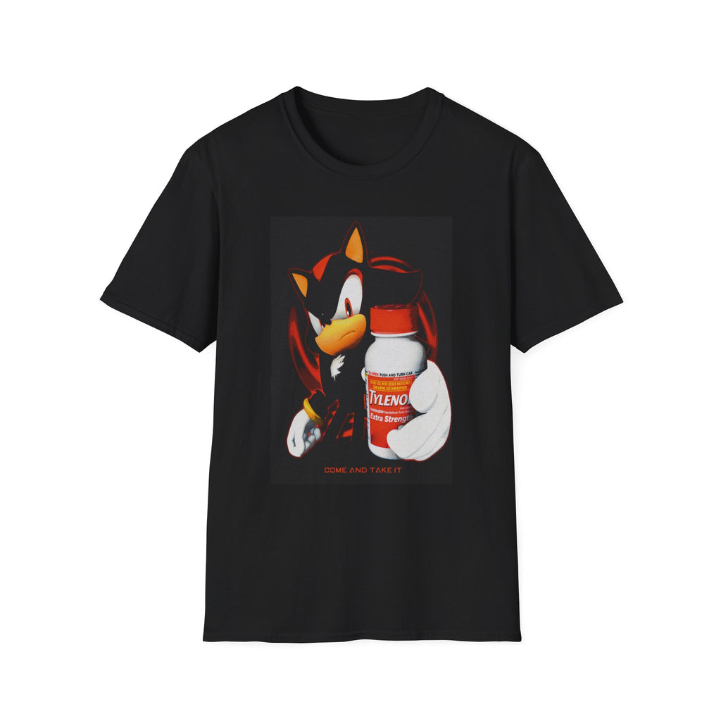 Shadow the Hedgehog Graphic Tee — Vintage Gaming Black T-Shirt