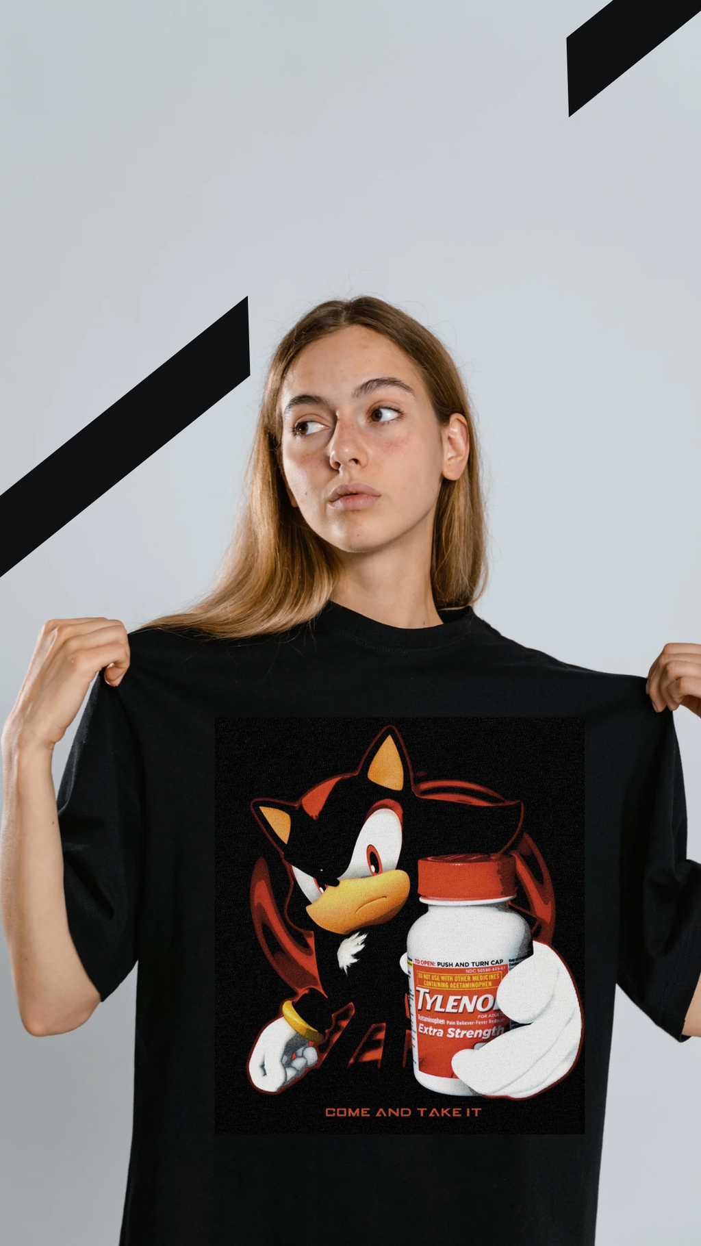 Shadow Tylenol Meme Tee - Come And Get It