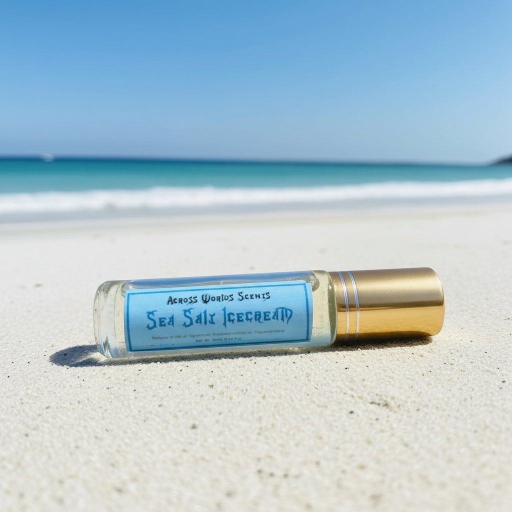 Across Worlds- Sea Salt Ice-Cream Kingdom Hearts Inspired Perfume Oil Roll On 10mL